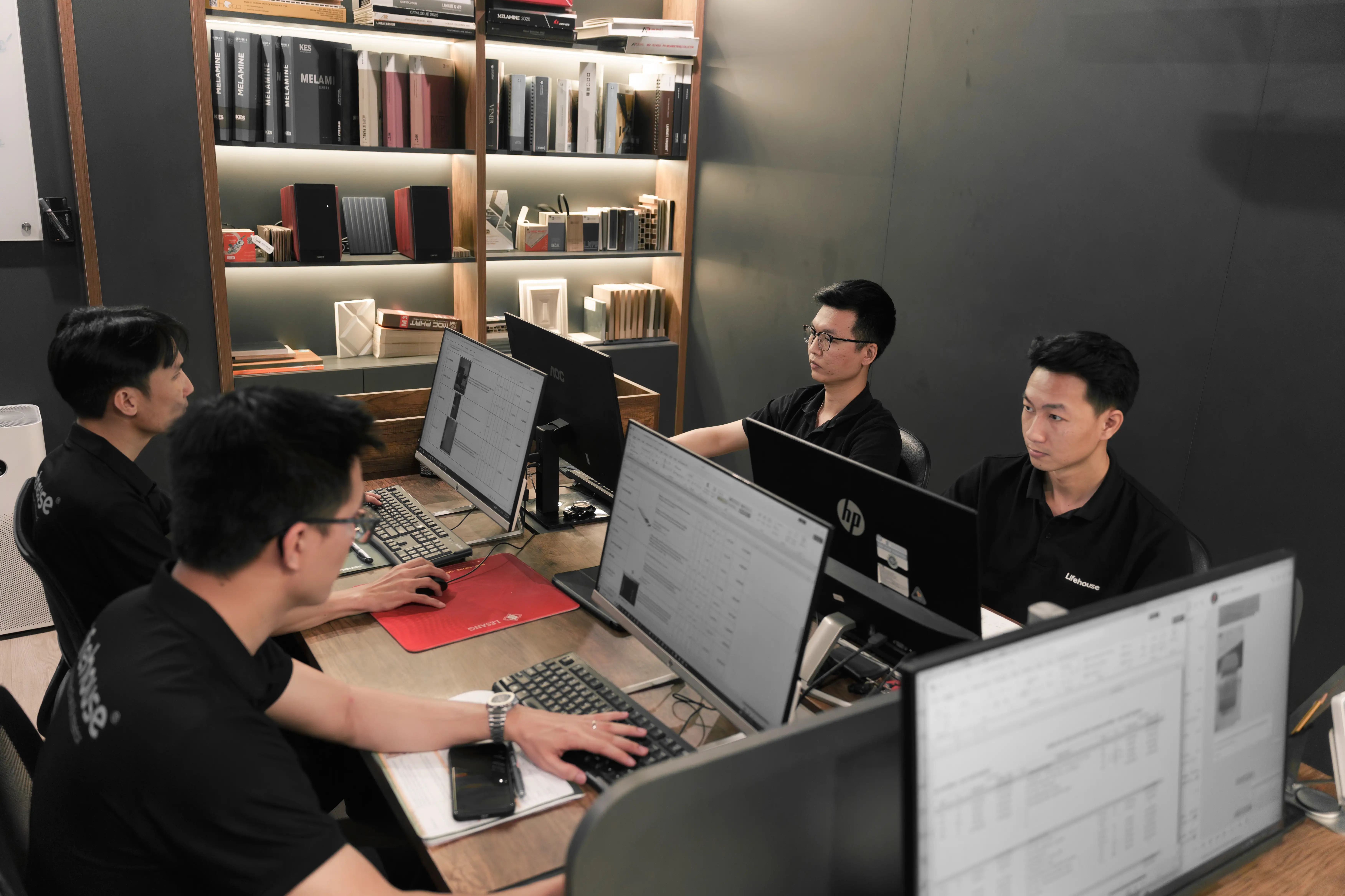 Không gian làm việc của đội ngũ thiết kế